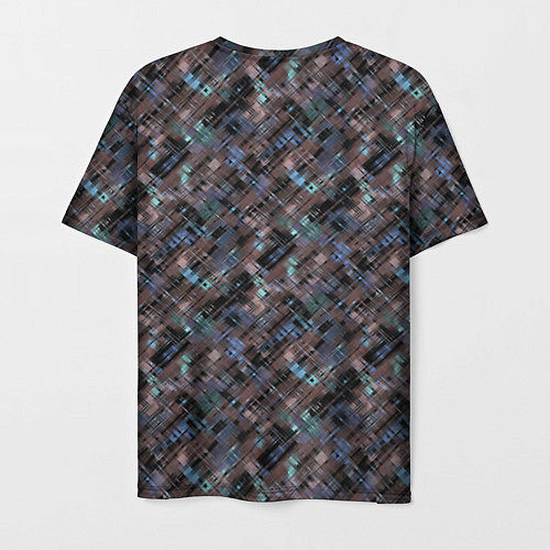 Мужская футболка Коричневый абстрактный узор / 3D-принт – фото 2