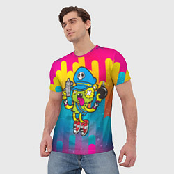 Футболка мужская Crazy Bomberman, цвет: 3D-принт — фото 2