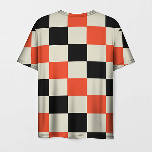 Мужская футболка Образец шахматной доски / 3D-принт – фото 2
