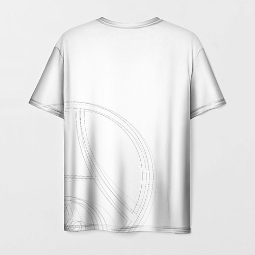 Мужская футболка PSG Core Big Logo White New 202223 / 3D-принт – фото 2