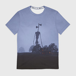 Футболка мужская СИРЕНОГОЛОВЫЙ У ДОМА, цвет: 3D-принт