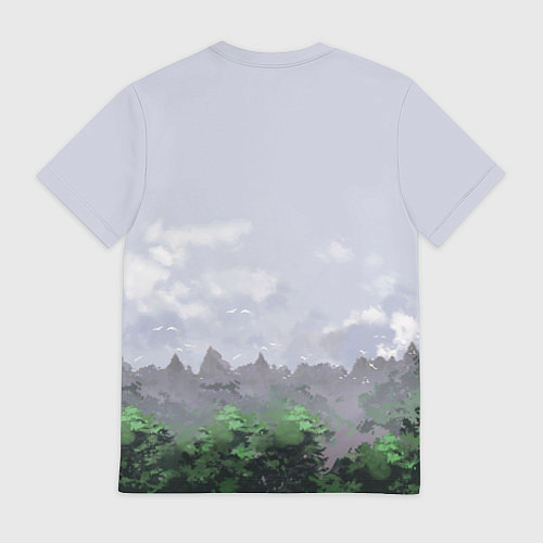 Мужская футболка СИРЕНОГОЛОВЫЙ ЛЕС / 3D-принт – фото 2