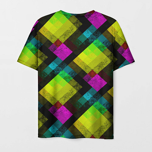 Мужская футболка Абстрактный разноцветный узор / 3D-принт – фото 2