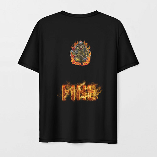 Мужская футболка Неудержимый огонь / 3D-принт – фото 2