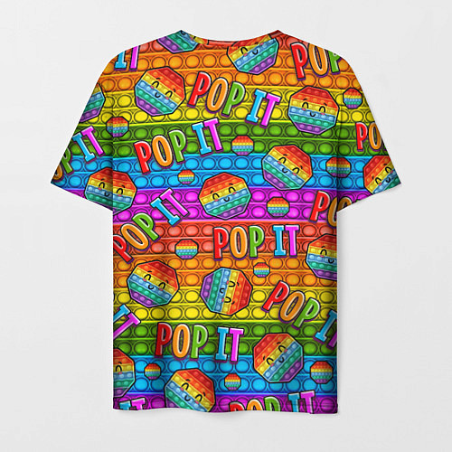 Мужская футболка POP IT SMILE ПОП ИТ ПУПЫРКА / 3D-принт – фото 2