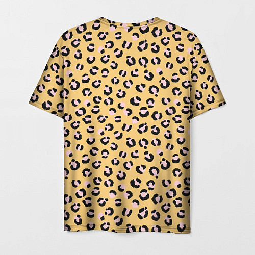 Мужская футболка Желтый леопардовый принт / 3D-принт – фото 2