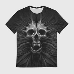 Футболка мужская ЧЕРЕП С КЛЫКАМИ, цвет: 3D-принт