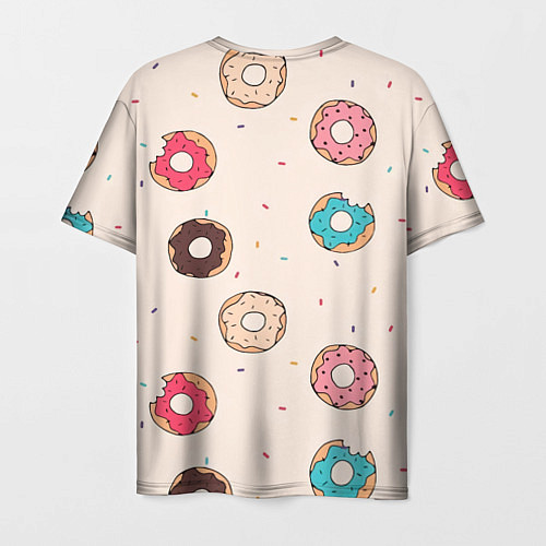Мужская футболка Кусанные пончики / 3D-принт – фото 2