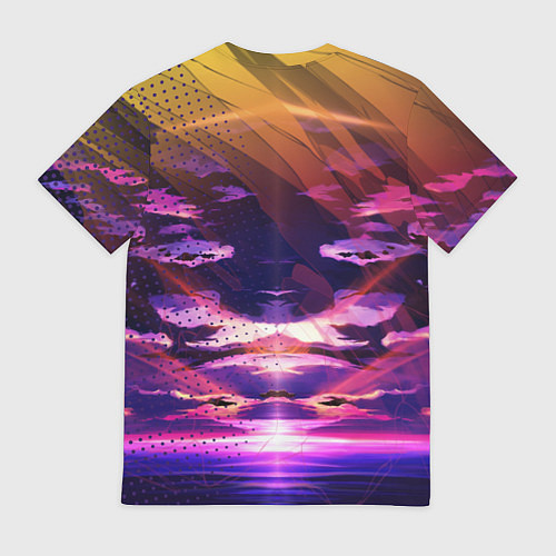 Мужская футболка Закат Облака / 3D-принт – фото 2