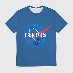 Футболка мужская Тардис в космосе, цвет: 3D-принт