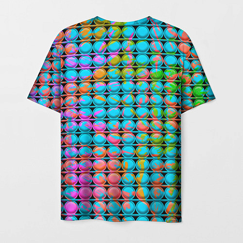 Мужская футболка POP IT Взрыв Красок / 3D-принт – фото 2