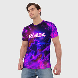 Футболка мужская MUSIC ROBLOX РОБЛОКС Z, цвет: 3D-принт — фото 2