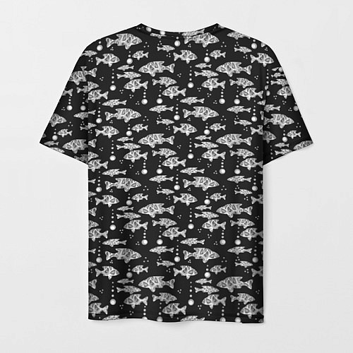 Мужская футболка Узор для рыбака / 3D-принт – фото 2