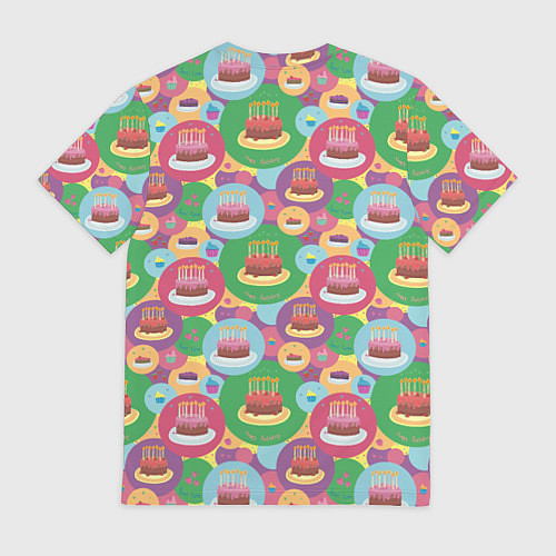 Мужская футболка Торт / 3D-принт – фото 2