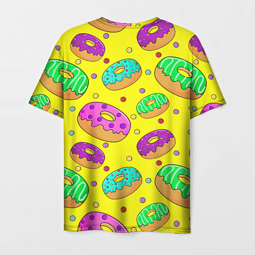 Мужская футболка Гомер ням Пончик / 3D-принт – фото 2