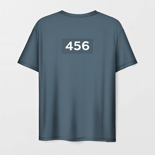 Мужская футболка Игра в кальмара: 456 / 3D-принт – фото 2