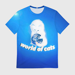 Футболка мужская World of Cats, цвет: 3D-принт