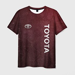 Футболка мужская TOYOTA RED GRUNGE, цвет: 3D-принт