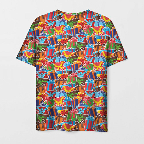 Мужская футболка Подарки на Праздник / 3D-принт – фото 2