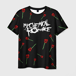 Футболка мужская MY CHEMICAL ROMANCE РОЗЫ MCR ROSES, цвет: 3D-принт