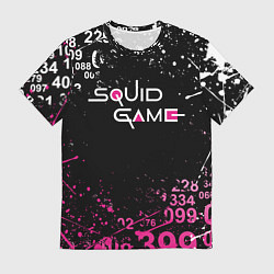 Футболка мужская Игра в кальмара: Брызги красок, цвет: 3D-принт