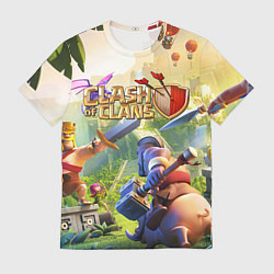 Футболка мужская CLASH OF CLANS БИТВА КЛАНОВ, цвет: 3D-принт