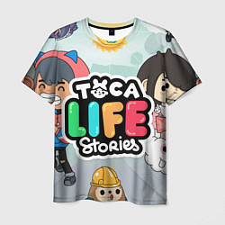 Футболка мужская Toca Life: Stories, цвет: 3D-принт