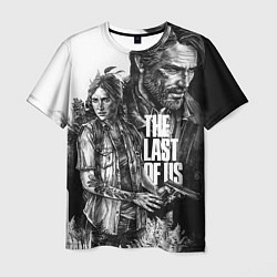 Мужская футболка THE LAST OF US ЧЁРНО БЕЛЫЙ