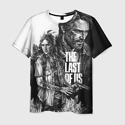 Футболка мужская THE LAST OF US ЧЁРНО БЕЛЫЙ, цвет: 3D-принт