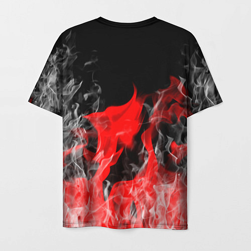Мужская футболка Чёрный клевер: Пламя / 3D-принт – фото 2