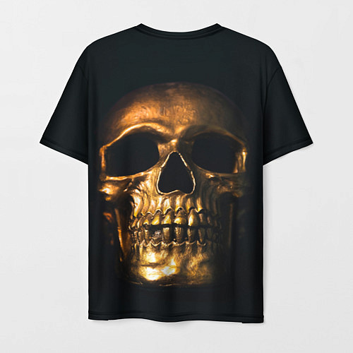 Мужская футболка Gold Skull / 3D-принт – фото 2