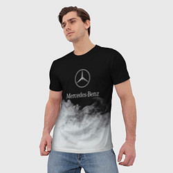 Футболка мужская Mercedes-Benz Облака, цвет: 3D-принт — фото 2