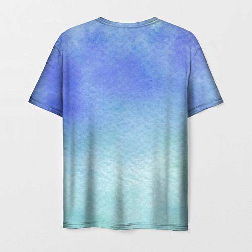 Мужская футболка Небесная синева / 3D-принт – фото 2