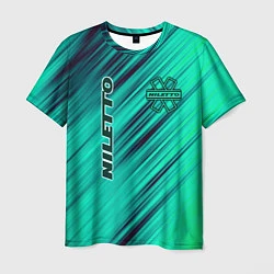 Футболка мужская Нилетто Niletto лого, цвет: 3D-принт