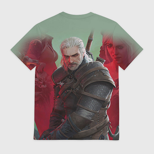 Мужская футболка ВЕДЬМАК THE WITCHER ГЕРАЛЬТ С МЕЧОМ / 3D-принт – фото 2