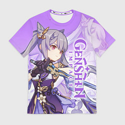 Мужская футболка Геншин импакт: Кэ Цин