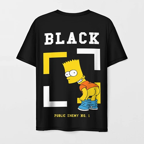 Мужская футболка Симпсоны х ON BLACK / 3D-принт – фото 2