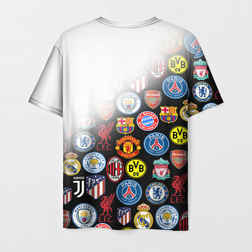 Мужская футболка FC BARCELONA LOGOBOMBING / 3D-принт – фото 2