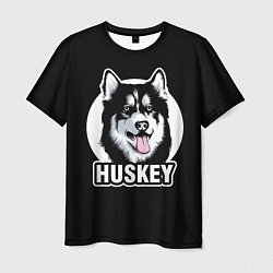 Футболка мужская Собака Хаски Husky, цвет: 3D-принт