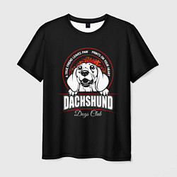 Футболка мужская Такса Dachshund, цвет: 3D-принт
