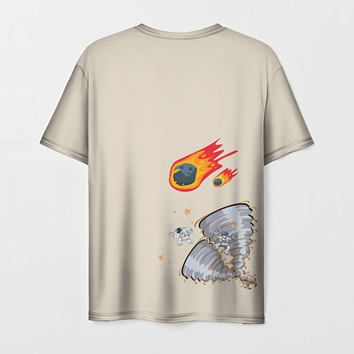 Мужская футболка NASA Космос - космонавт / 3D-принт – фото 2