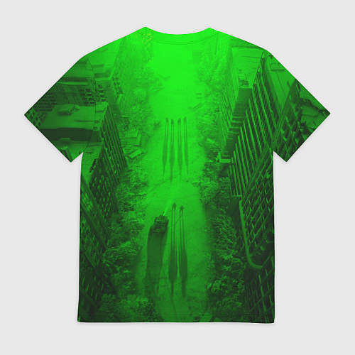 Мужская футболка STALKER LOGO RADIATOIN NEON TOXIC / 3D-принт – фото 2