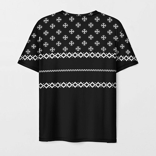 Мужская футболка Олень в свитере / 3D-принт – фото 2