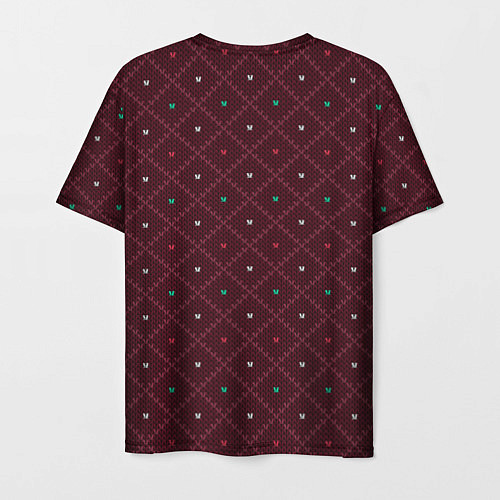 Мужская футболка Knitted Texture / 3D-принт – фото 2