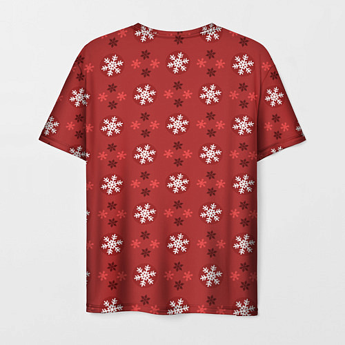 Мужская футболка Snowflakes / 3D-принт – фото 2