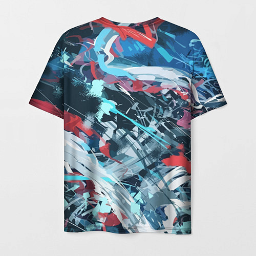 Мужская футболка Abstraction design pattern / 3D-принт – фото 2