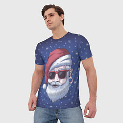 Футболка мужская САНТА ХИПСТЕР SANTA HIPSTER, цвет: 3D-принт — фото 2