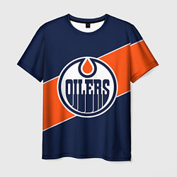 Футболка мужская Эдмонтон Ойлерз Edmonton Oilers NHL, цвет: 3D-принт