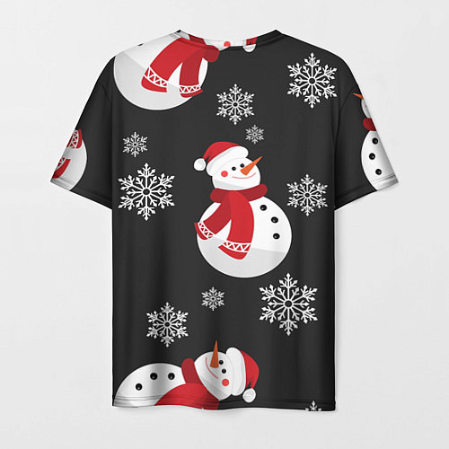 Мужская футболка Снеговик! / 3D-принт – фото 2