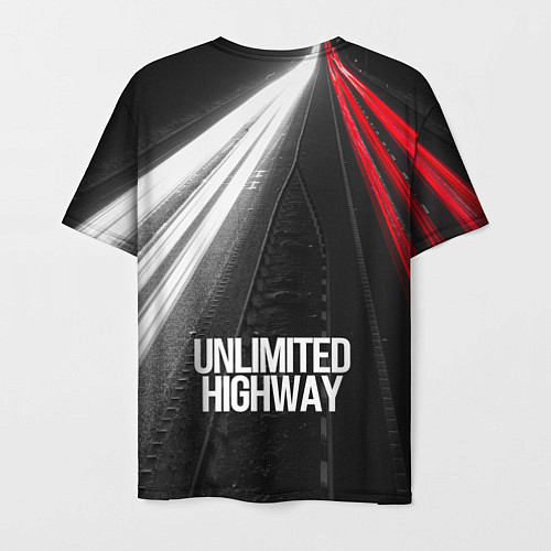 Мужская футболка Unlimited Highway / 3D-принт – фото 2